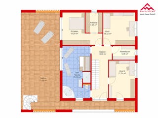 Massivhaus Modern Living 270 von Mein Haus Bausysteme, Cubushaus Grundriss 2