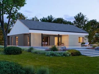 Fertighaus ELK Next 125 - Satteldach von ELK Fertighaus, Bungalow Außenansicht 1