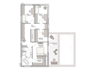 Massivhaus Bauhaus-Modern Classic 185 von ECO System HAUS Schlüsselfertig ab 513400€, Cubushaus Grundriss 2
