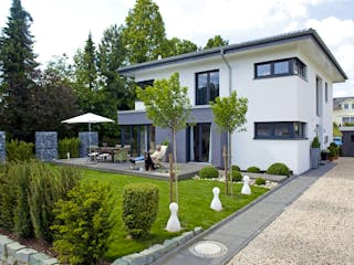 Massivhaus Haus Freiberger von Leberer Massivhaus Schlüsselfertig ab 550000€, Stadtvilla Außenansicht 3