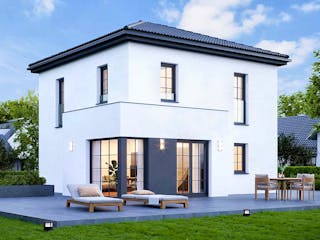 Fertighaus ELK Life 100 - Walmdach von ELK, Stadtvilla Außenansicht 1