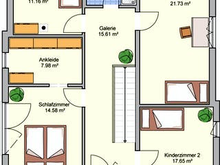 Fertighaus Bela von Fingerhut Haus Schlüsselfertig ab 541336€, Cubushaus Grundriss 2