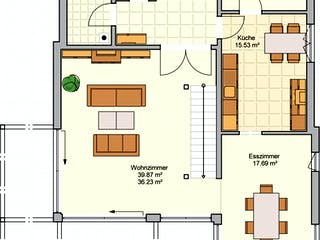 Fertighaus Bela von Fingerhut Haus Schlüsselfertig ab 541336€, Cubushaus Grundriss 1