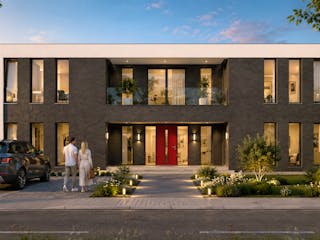 Massivhaus Stadtvilla im Bauhausstil 468 m² + KG 283 m² von Mein Haus Bausysteme, Cubushaus Außenansicht 3