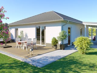 Massivhaus Bungalow Bad Düben von Febro Massivhaus Schlüsselfertig ab 200100€, Bungalow Außenansicht 4