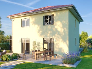 Massivhaus Stadtvilla Brandenburg von Febro Massivhaus Schlüsselfertig ab 255800€, Stadtvilla Außenansicht 2