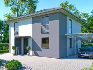 Massivhaus Stadtvilla Brandenburg von Febro Massivhaus Schlüsselfertig ab 255800€, Stadtvilla Außenansicht 5