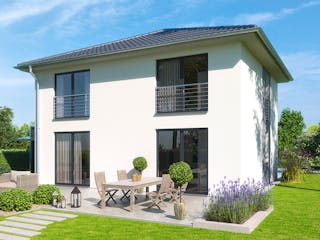 Massivhaus Stadtvilla Brandenburg von Febro Massivhaus Schlüsselfertig ab 255800€, Stadtvilla Außenansicht 6