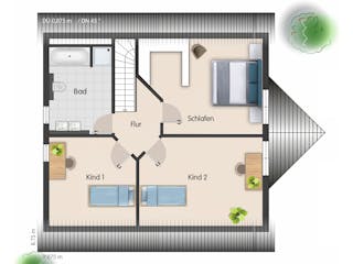 Massivhaus Einfamilienhaus Edersee von Febro Massivhaus Schlüsselfertig ab 271800€, Satteldach-Klassiker Grundriss 2