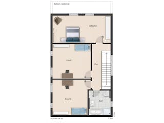 Massivhaus Architektenhaus Heiligenseee von Febro Massivhaus Schlüsselfertig ab 304300€, Satteldach-Klassiker Grundriss 2