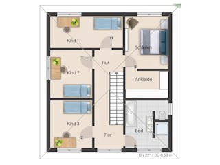 Massivhaus Stadtvilla Magdeburg von Febro Massivhaus Schlüsselfertig ab 307100€, Stadtvilla Grundriss 3