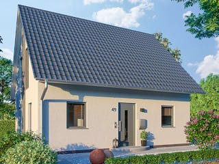 Massivhaus Einfamilienhaus Schwerin von Febro Massivhaus Schlüsselfertig ab 229500€, Satteldach-Klassiker Außenansicht 2