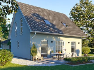 Massivhaus Einfamilienhaus Schwerin von Febro Massivhaus Schlüsselfertig ab 229500€, Satteldach-Klassiker Außenansicht 3