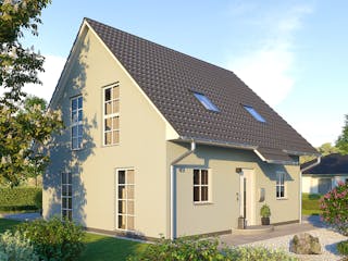 Massivhaus Einfamilienhaus Schwerin von Febro Massivhaus Schlüsselfertig ab 229500€, Satteldach-Klassiker Außenansicht 4