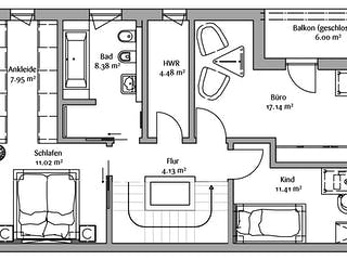 Fertighaus Bauhaus 200 von FischerHaus Schlüsselfertig ab 633600€, Cubushaus Grundriss 2