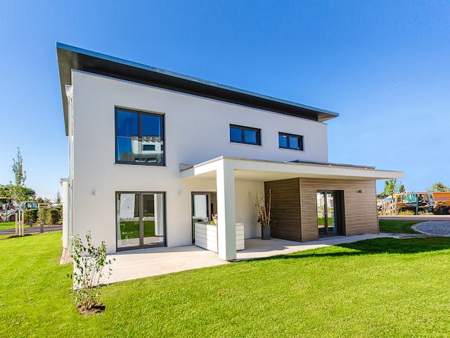 Fertighaus Musterhaus CubeX von FischerHaus Schlüsselfertig ab 678667€, Cubushaus Außenansicht 1