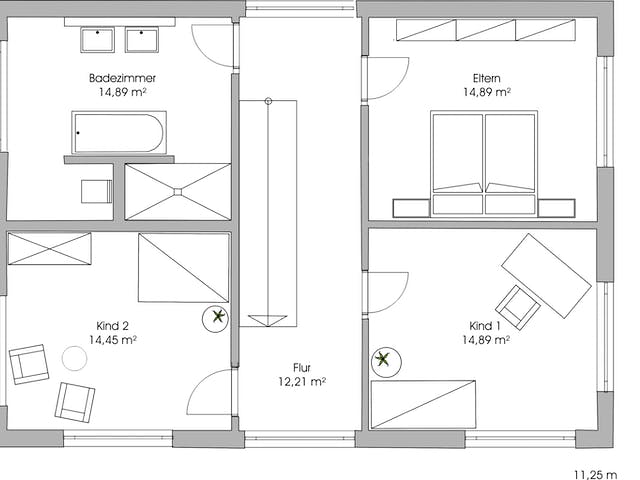 Fertighaus Modern 173 von FischerHaus Schlüsselfertig ab 502392€, Cubushaus Grundriss 2