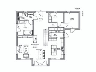 Fertighaus Stadtvilla 247 von FischerHaus Schlüsselfertig ab 602368€, Stadtvilla Grundriss 1