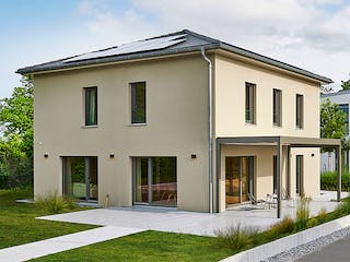 Fertighaus MH Mannheim - UrbanLife von Fertighaus WEISS Schlüsselfertig ab 466291€, Stadtvilla Außenansicht 3