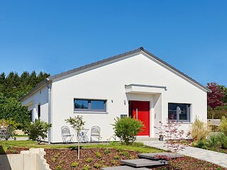 Fertighaus Haus CR von Fertighaus WEISS Schlüsselfertig ab 270693€, Bungalow Außenansicht 3