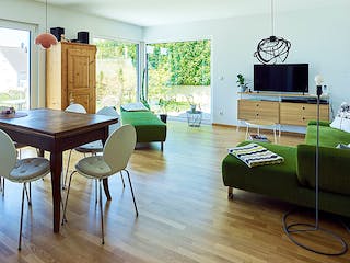 Fertighaus Haus CR von Fertighaus WEISS Schlüsselfertig ab 270693€, Bungalow Innenansicht 1