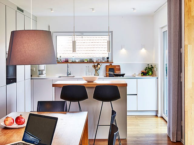 Fertighaus Haus Garten von Fertighaus WEISS Schlüsselfertig ab 377762€, Satteldach-Klassiker Innenansicht 4