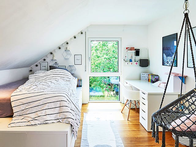 Fertighaus Haus Garten von Fertighaus WEISS Schlüsselfertig ab 377762€, Satteldach-Klassiker Innenansicht 6