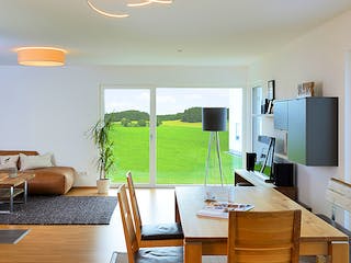 Fertighaus Haus Grauer von Fertighaus WEISS Schlüsselfertig ab 471349€, Satteldach-Klassiker Innenansicht 1