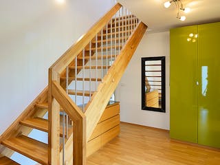 Fertighaus Haus Grauer von Fertighaus WEISS Schlüsselfertig ab 471349€, Satteldach-Klassiker Innenansicht 3