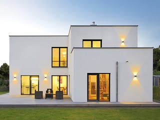 Fertighaus Haus Jacobi von Fertighaus WEISS Schlüsselfertig ab 501934€, Cubushaus Außenansicht 1