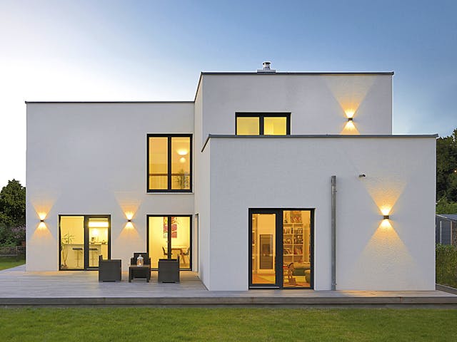 Fertighaus Haus Jacobi von Fertighaus WEISS Schlüsselfertig ab 501934€, Cubushaus Außenansicht 1 Fertighaus Haus Jacobi von Fertighaus WEISS Schlüsselfertig ab 501934€, Cubushaus Außenansicht 1