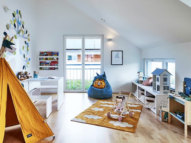 Fertighaus MH Erlangen von WEISS Holzhaus Schlüsselfertig ab 478098€, Satteldach-Klassiker Innenansicht 7