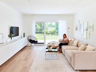 Fertighaus Haus Rohr von Fertighaus WEISS Schlüsselfertig ab 481076€, Cubushaus Innenansicht 1