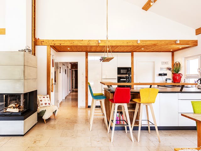 Fertighaus Haus Seiler von WEISS Holzhaus Schlüsselfertig ab 428875€, Bungalow Innenansicht 3