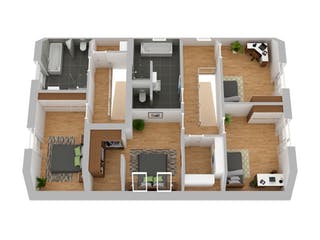 Massivhaus Stadthaus Cuxhaven von FIBAV Massivhaus, Satteldach-Klassiker Grundriss 2