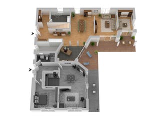 Massivhaus Stadtvilla Fürstenberg von FIBAV Massivhaus, Stadtvilla Grundriss 1