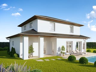 Massivhaus Stadtvilla Lindau von FIBAV Massivhaus, Stadtvilla Außenansicht 1