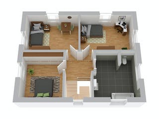 Massivhaus Stadtvilla Lindau von FIBAV Massivhaus, Stadtvilla Grundriss 2