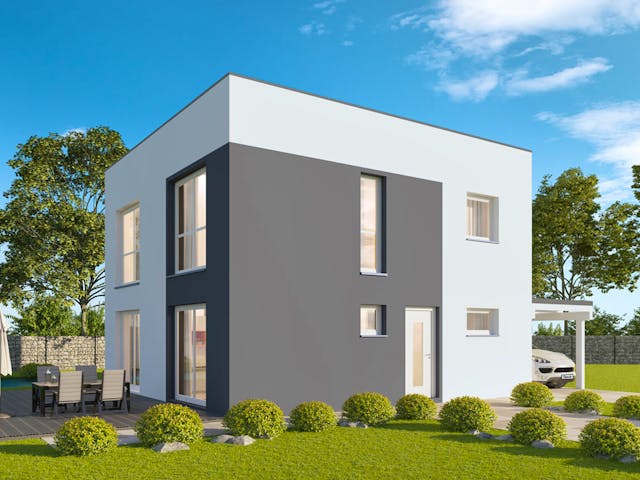 Massivhaus Stadtvilla Weimar von FIBAV Massivhaus, Stadtvilla Außenansicht 1