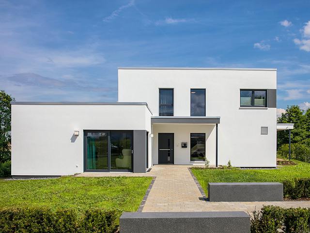 Fertighaus MH Gießen - ALTERO von FingerHaus Schlüsselfertig ab 581422€, Cubushaus Außenansicht 1