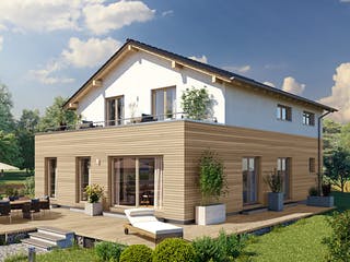 Fertighaus ARTIS 350 S215 von FingerHaus Schlüsselfertig ab 426441€, Satteldach-Klassiker Außenansicht 1