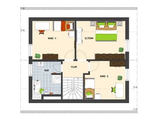 Fertighaus MEDLEY 3.0 102 A S160 von FingerHaus Schlüsselfertig ab 304891€, Satteldach-Klassiker Grundriss 2