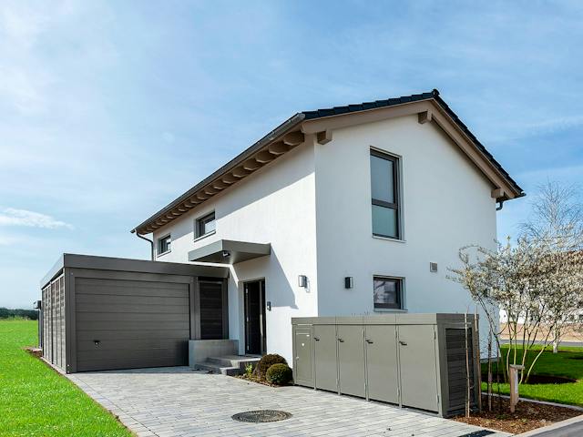Fertighaus MH Babenhaus - TALO 110 von FingerHaus Schlüsselfertig ab 392531€, Satteldach-Klassiker Außenansicht 1