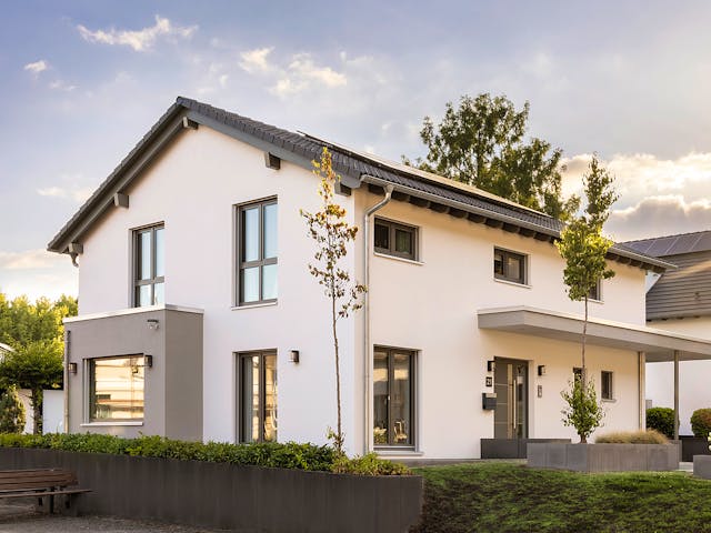 Fertighaus MH Bad Vilbel - SENTO 503 von FingerHaus Schlüsselfertig ab 434896€, Satteldach-Klassiker Außenansicht 1