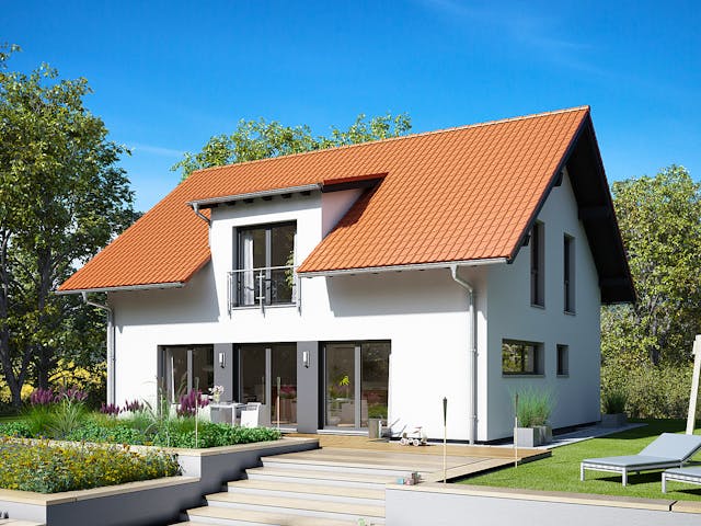 Fertighaus VIO 420 S130 qg1 von FingerHaus Schlüsselfertig ab 383650€, Satteldach-Klassiker Außenansicht 1 Fertighaus VIO 420 S130 qg1 von FingerHaus Schlüsselfertig ab 383650€, Satteldach-Klassiker Außenansicht 1