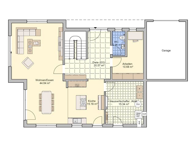 Fertighaus Freiburg von Fingerhut Haus Schlüsselfertig ab 597971€, Cubushaus Grundriss 1