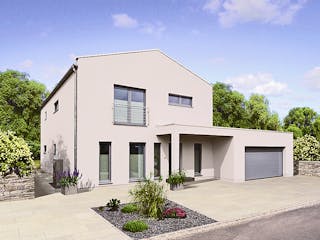 Fertighaus Arbaro von Fingerhut Haus Schlüsselfertig ab 564802€, Satteldach-Klassiker Außenansicht 1
