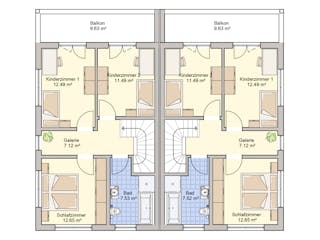 Fertighaus Duett 129 von Fingerhut Haus Schlüsselfertig ab 422373€, Cubushaus Grundriss 2