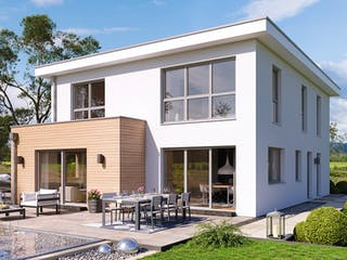 Fertighaus Freiburg von Fingerhut Haus Schlüsselfertig ab 597971€, Cubushaus Außenansicht 1