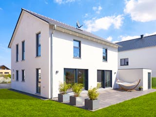 Fertighaus Juna von Fingerhut Haus Schlüsselfertig ab 430913€, Satteldach-Klassiker Außenansicht 4